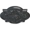 Ekena Millwork Bonetti Ceiling Medallion (Fits Canopies up to 5 1/8"), Hand-Painted Pewter, 20"OD x 1 3/4"P CM20BOPES - alternate 2